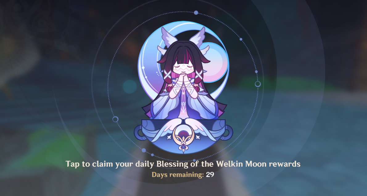 Genshin Impact - Blessing of the Welkin Moon [UID] photo review